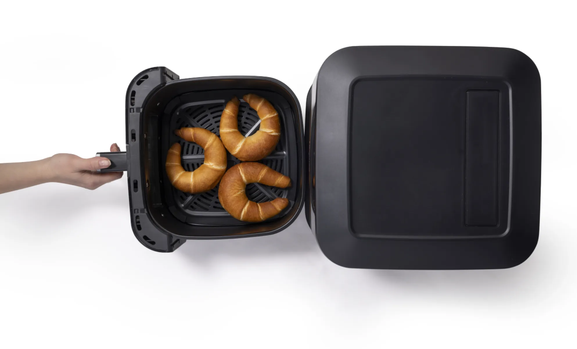 Hisense HAF2100DCD, 7,7 l, 2100 W, airfryer, svart