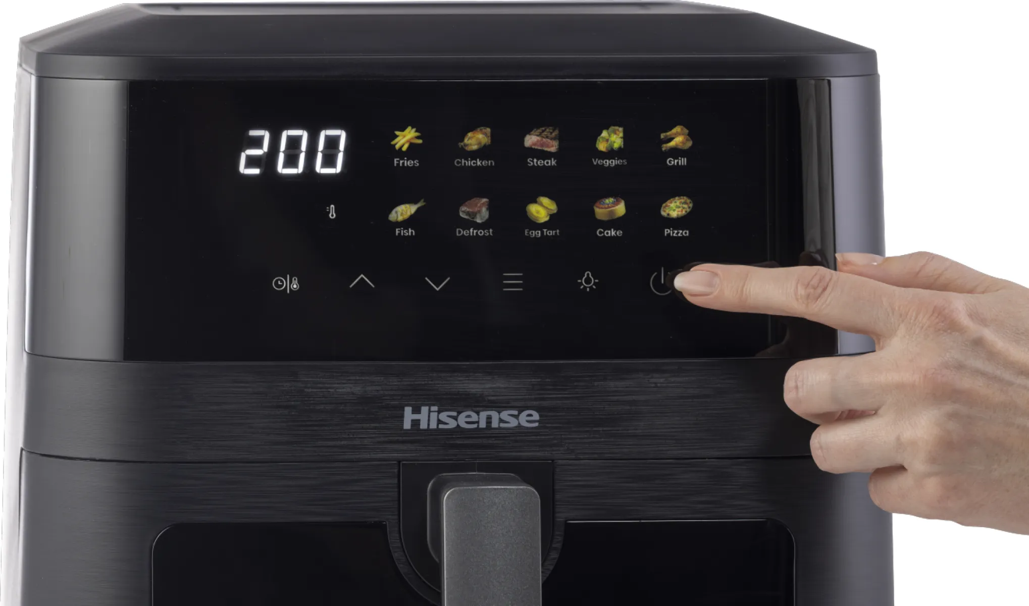 Hisense HAF2100DCD, 7,7 l, 2100 W, airfryer, svart