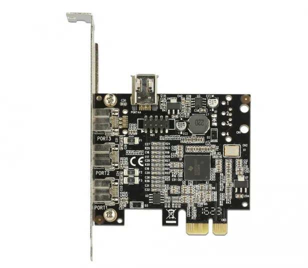 Delock PCI Express Card > 3 x external FireWire B + 1 x internal FireW