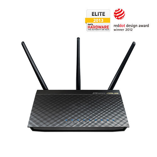 ASUS RT-AC66U NORDIC WLAN Router AC1300/N900 802.11n Dual Band Gigabit