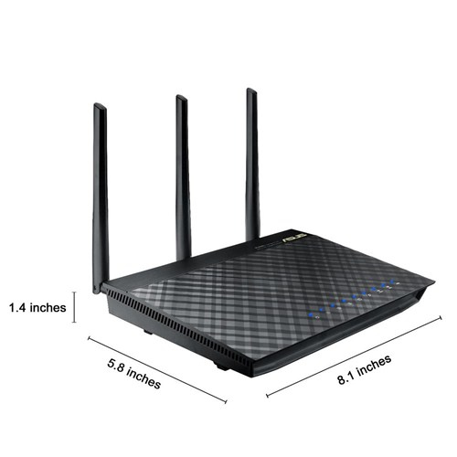 ASUS RT-AC66U NORDIC WLAN Router AC1300/N900 802.11n Dual Band Gigabit