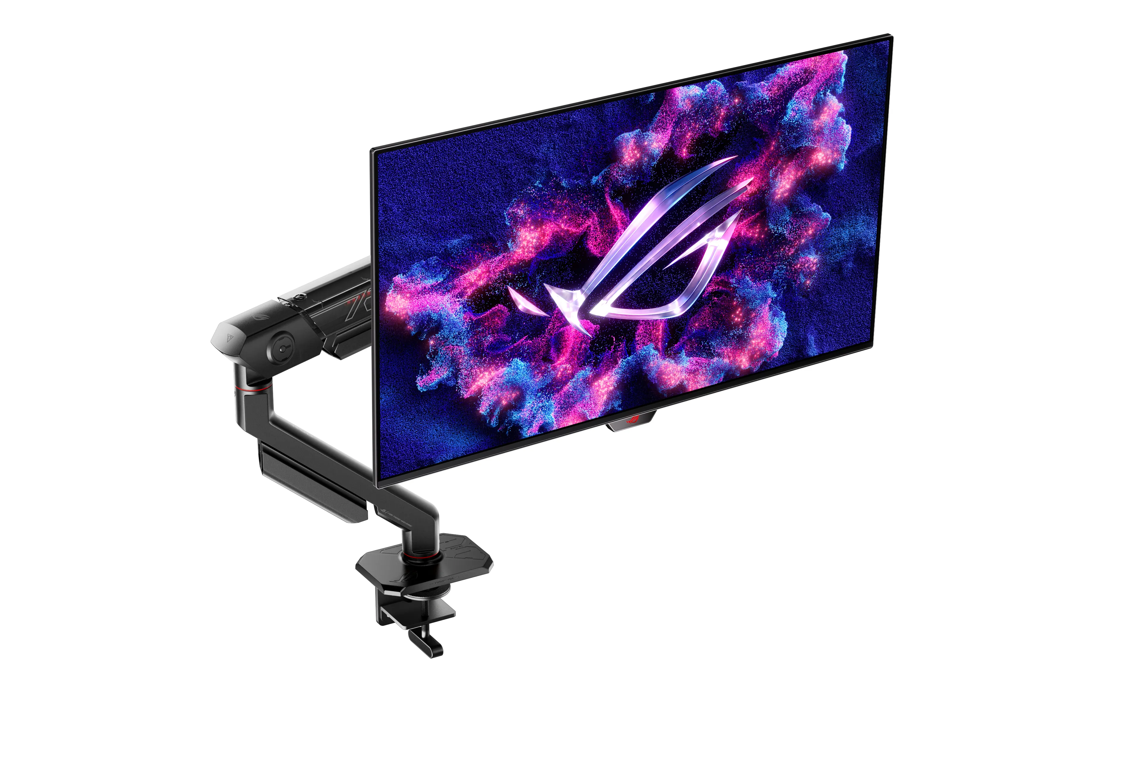 ASUS ROG Ergo AAS01R Monitor Arm, for 1 monitor, up to 49", with gas spring, 13.5kg, VESA 100x100, Black