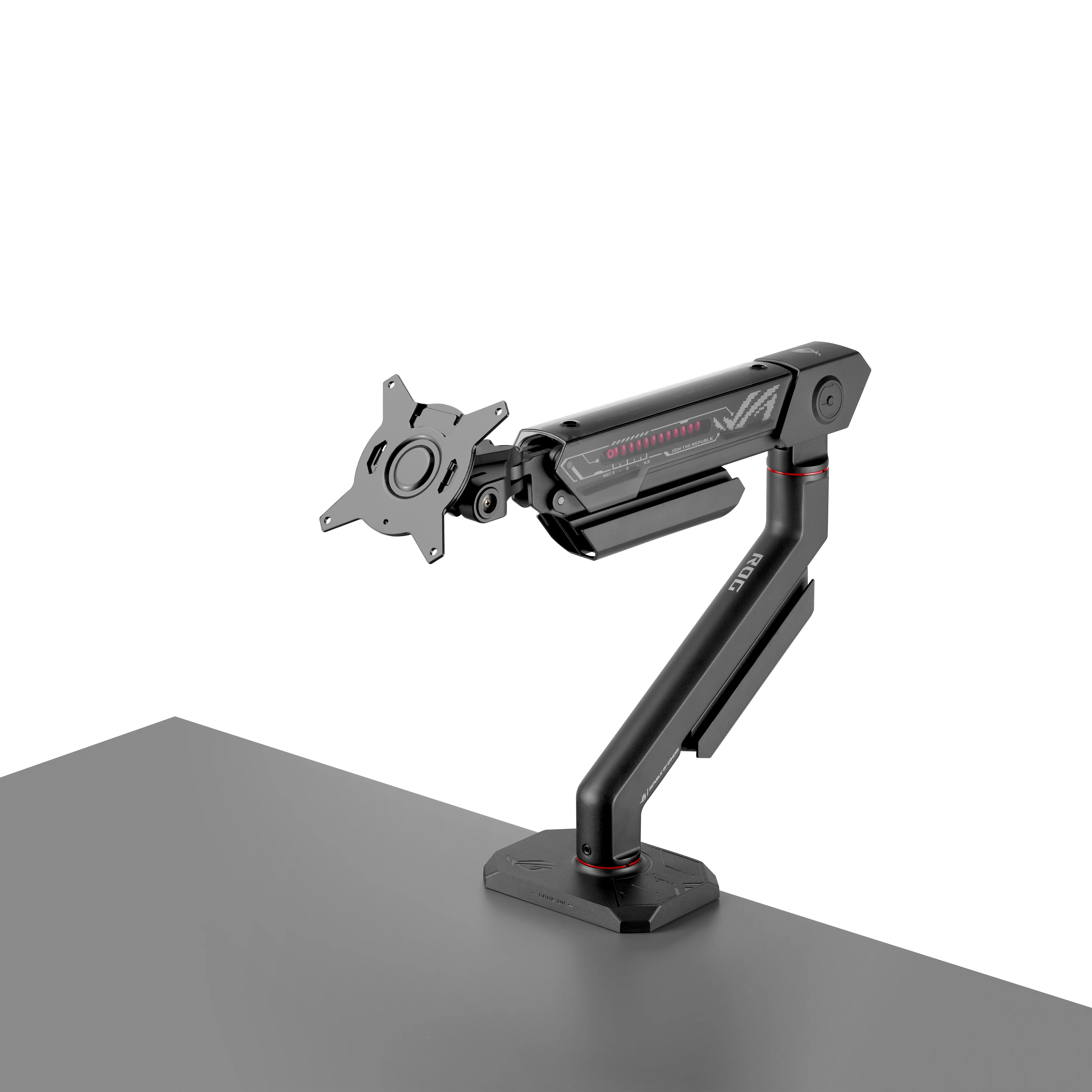 ASUS ROG Ergo AAS01R Monitor Arm, for 1 monitor, up to 49", with gas spring, 13.5kg, VESA 100x100, Black