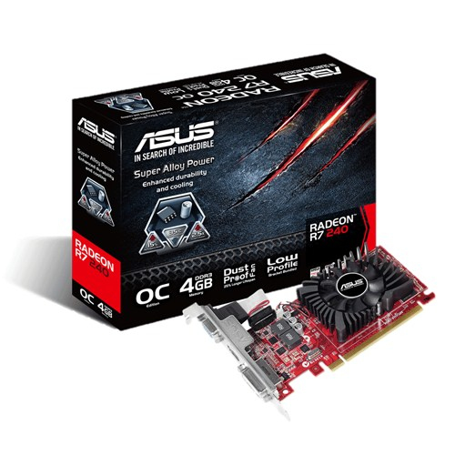 Asus Radeon R7 240 OC 4GB -n&auml;yt&ouml;nohjain