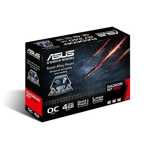 Asus Radeon R7 240 OC 4GB -n&auml;yt&ouml;nohjain