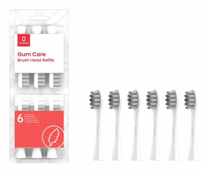 Oclean Gum Care Brush Head 6-pk P1S12 W06 - White
