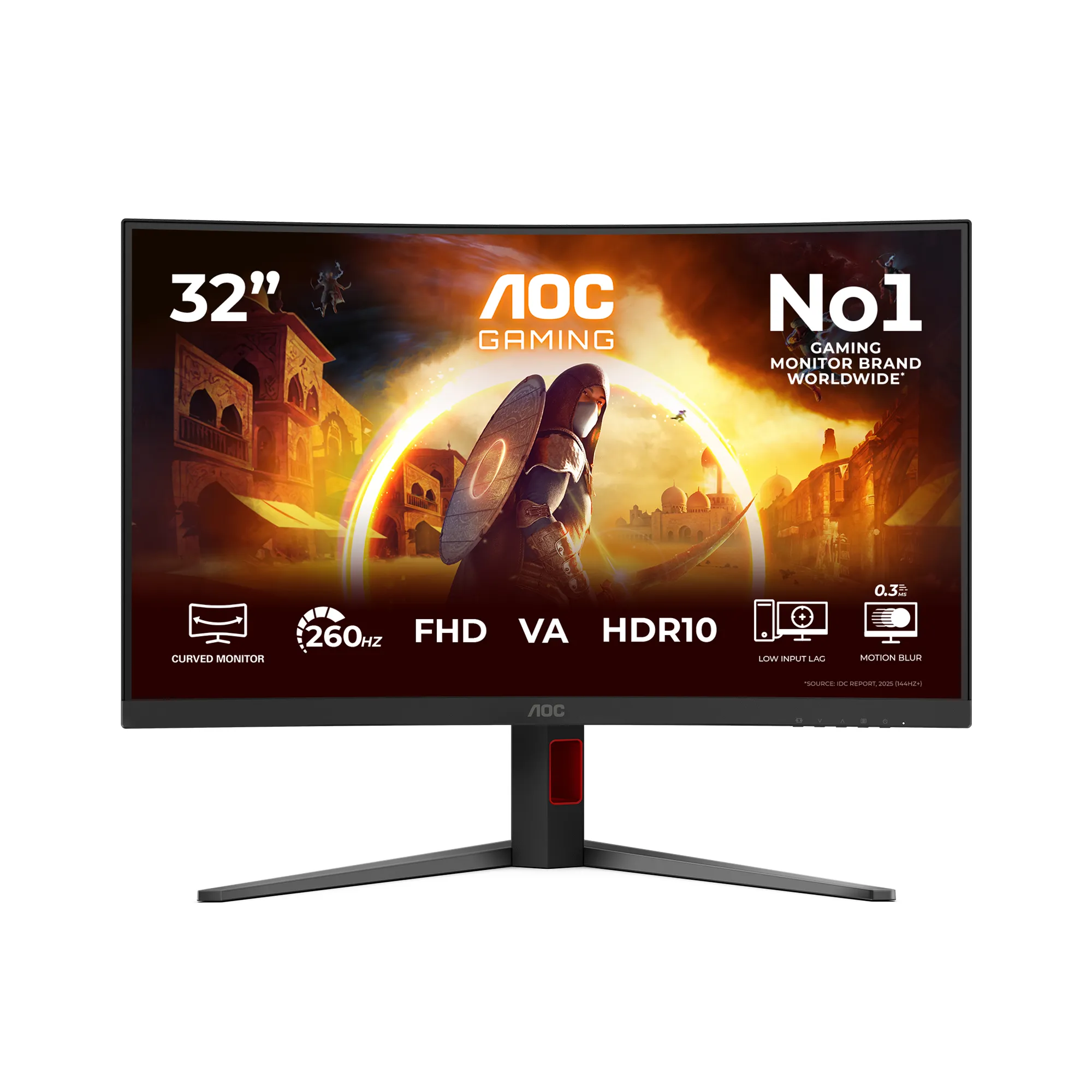AOC C32G4Z 31.5" Full HD, VA, 260Hz, HDR10 curved gamingsk&auml;rm