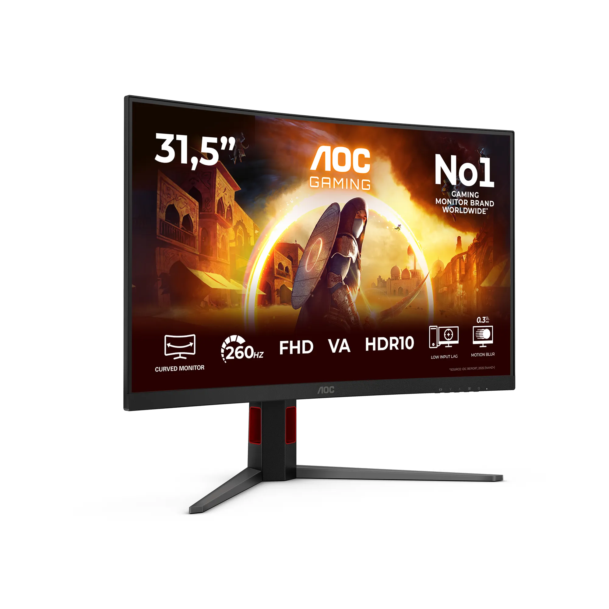 AOC C32G4Z 31.5" Full HD, VA, 260Hz, HDR10 curved gamingsk&auml;rm