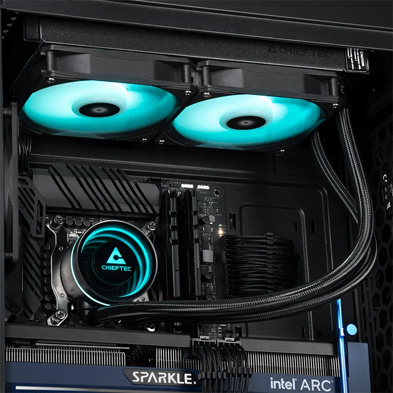 Chieftec Iceberg 240 RGB - liquid cooler, black