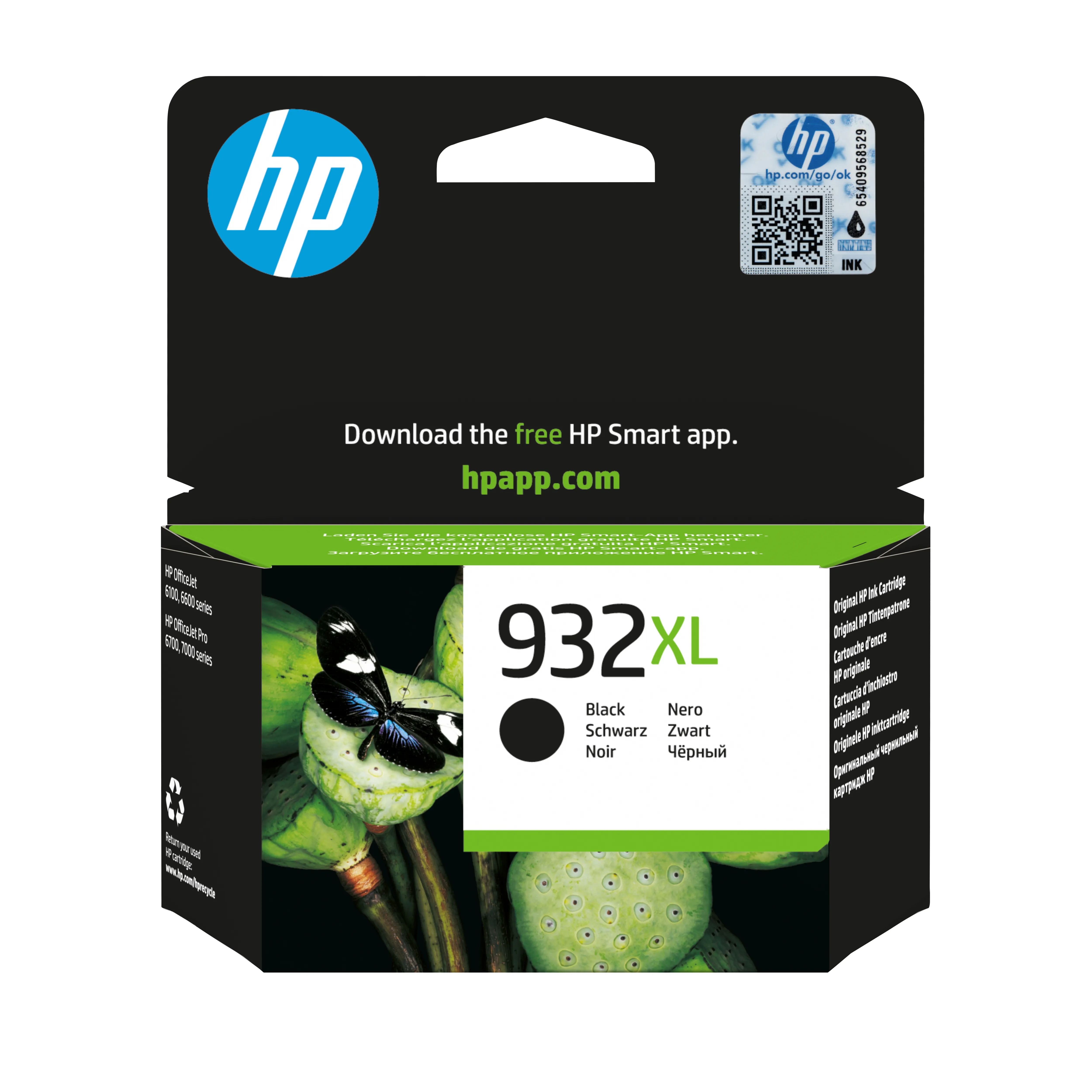 HP No 932XL musta BGX suurtuotto mustepatruuna