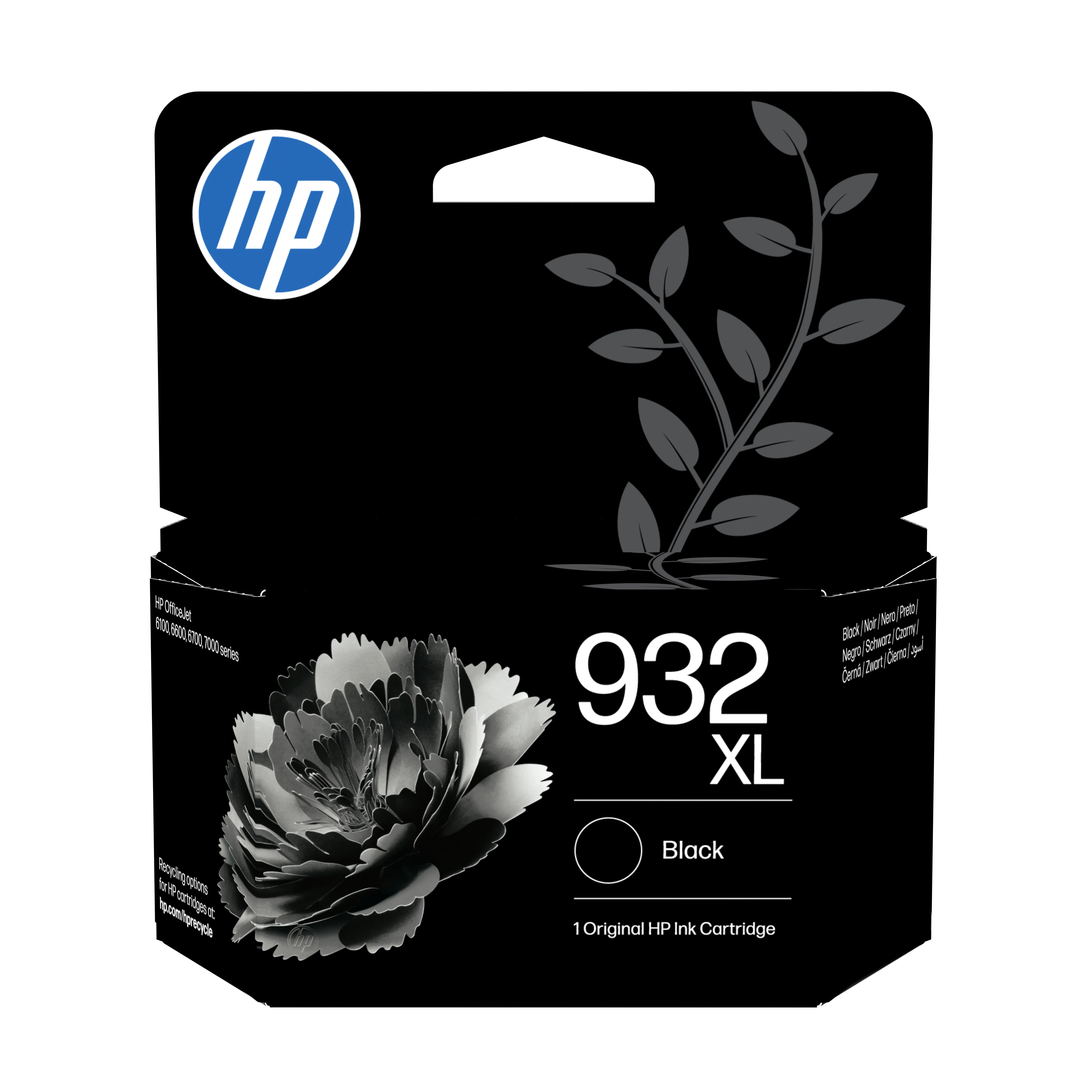 HP 932XL ink cartridge, 22.5 ml, Black