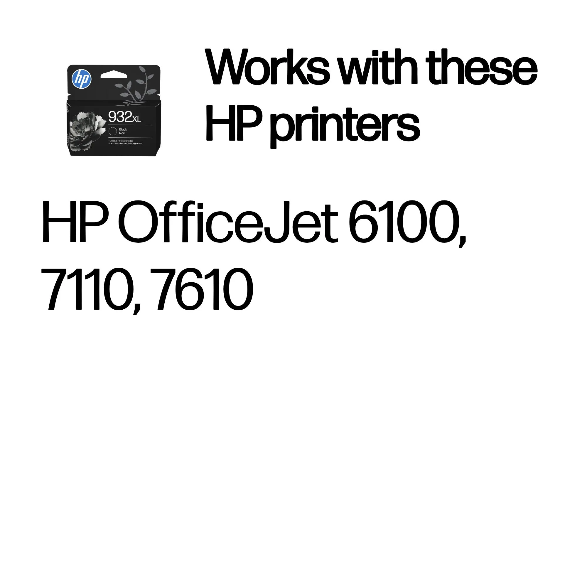 HP 932XL -mustekasetti, 22.5 ml, musta