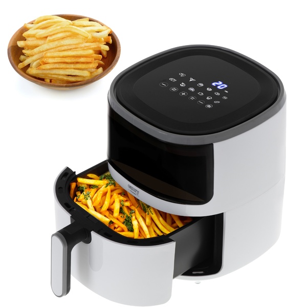 Camry CR 6313, 5L, 2000W, air fryer, Silver
