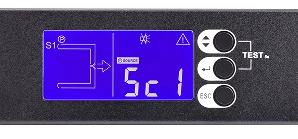 EATON Automatic Transfer Switch (ATS) EATS16N with preinstalled Network card 230V AC 50 HZ. Input connectors  2x IEC C20 and output connectors 8x C13 10A + 1x C