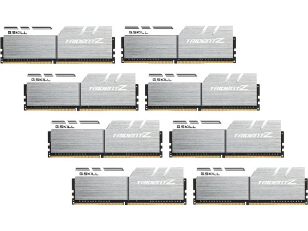 G.SKILL 64 Gt (8 x 8 Gt) DDR4 3200 MHz, CL16 -muisti, hopea/valkoinen (XMP)
