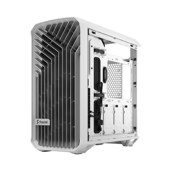 Fractal Design Torrent Compact - Mini-tornikotelo ikkunallinen, White / Clear Tint