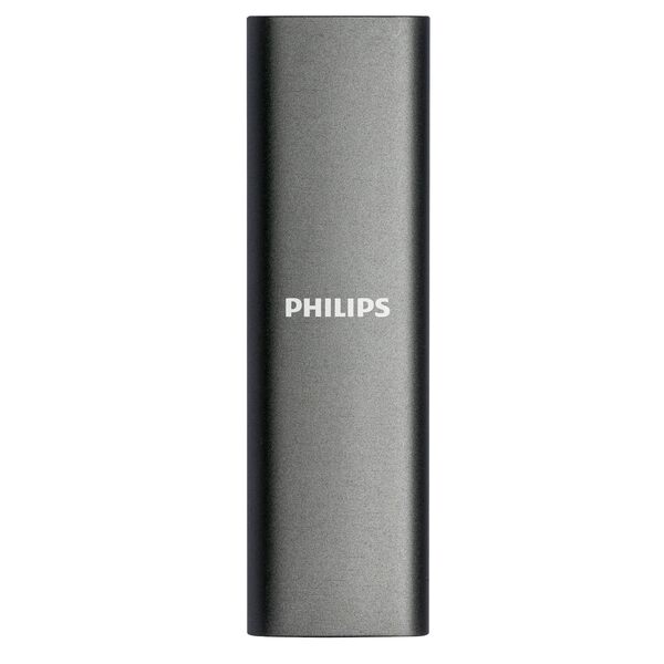 Philips Ultra Speed 500 Gt USB-C -ulkoinen SSD, kannettava, harmaa