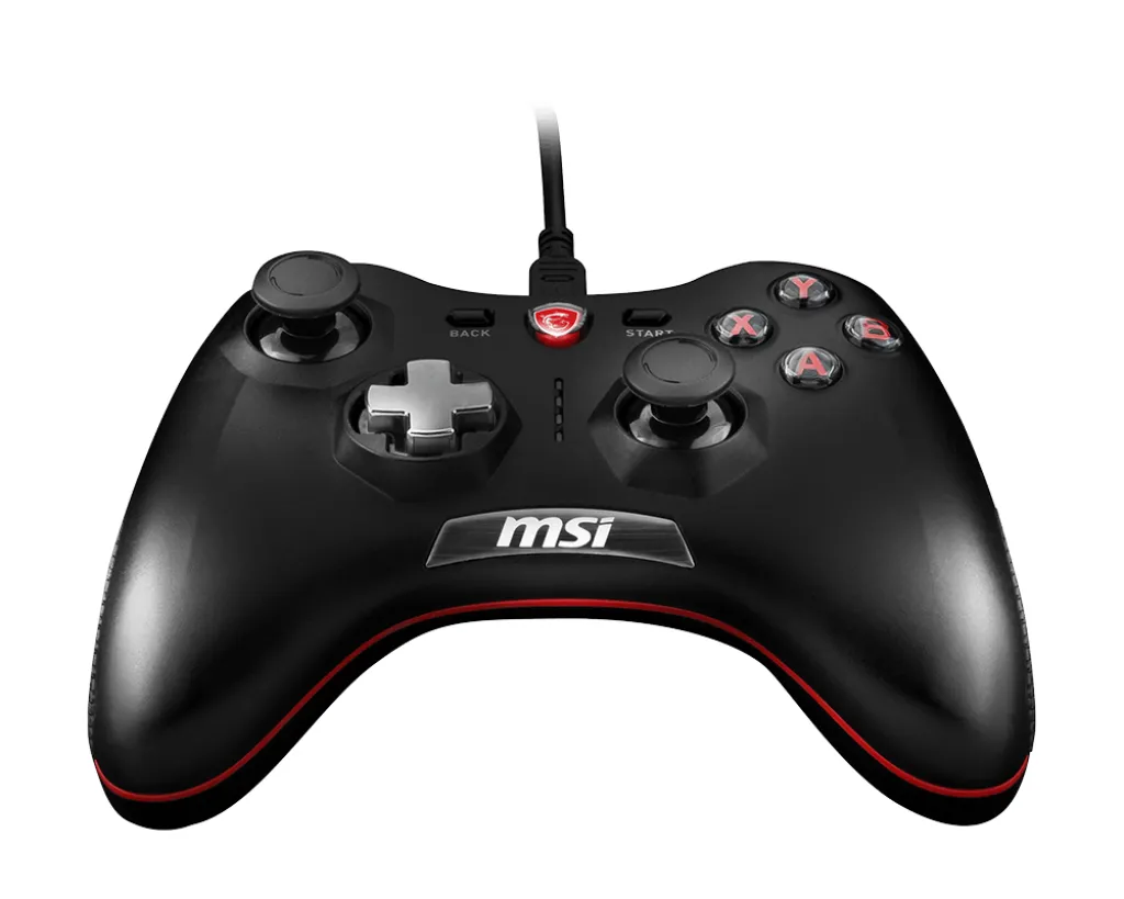 MSI Force GC20 Wired Game Controller with changeable D Pads. USB 2m Cable. Supports PC PS3. Android