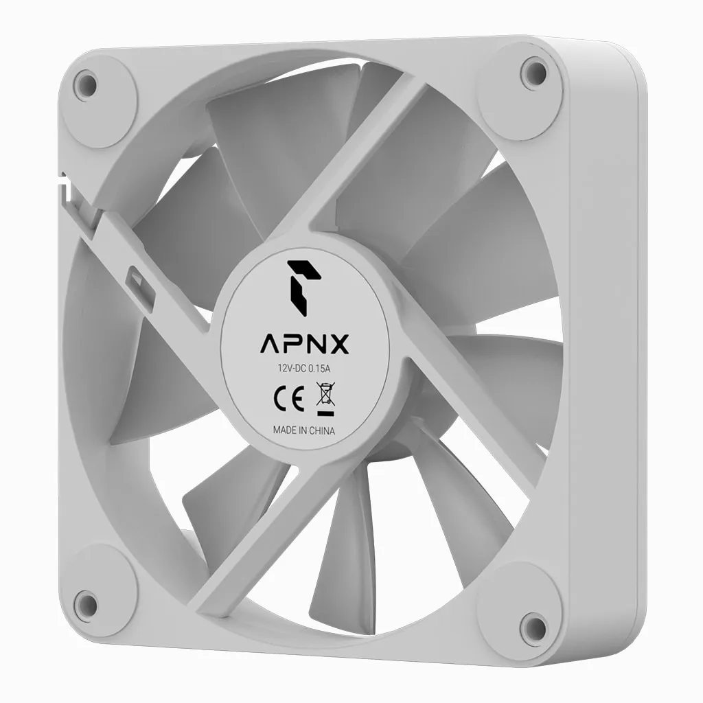 APNX FP1, 120mm, PWM, Hydraulic Bearing, ARGB Fan, White