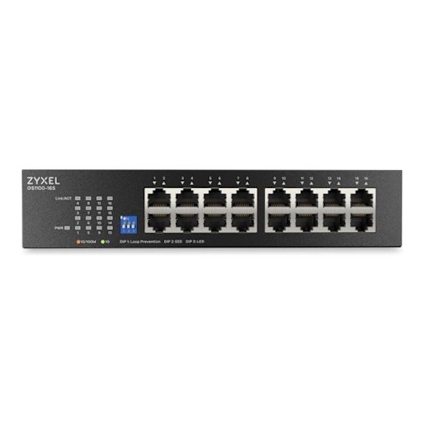Zyxel GS1100-16S-EU0101F - 16-port Gigabit Ethernet unmanaged network switch