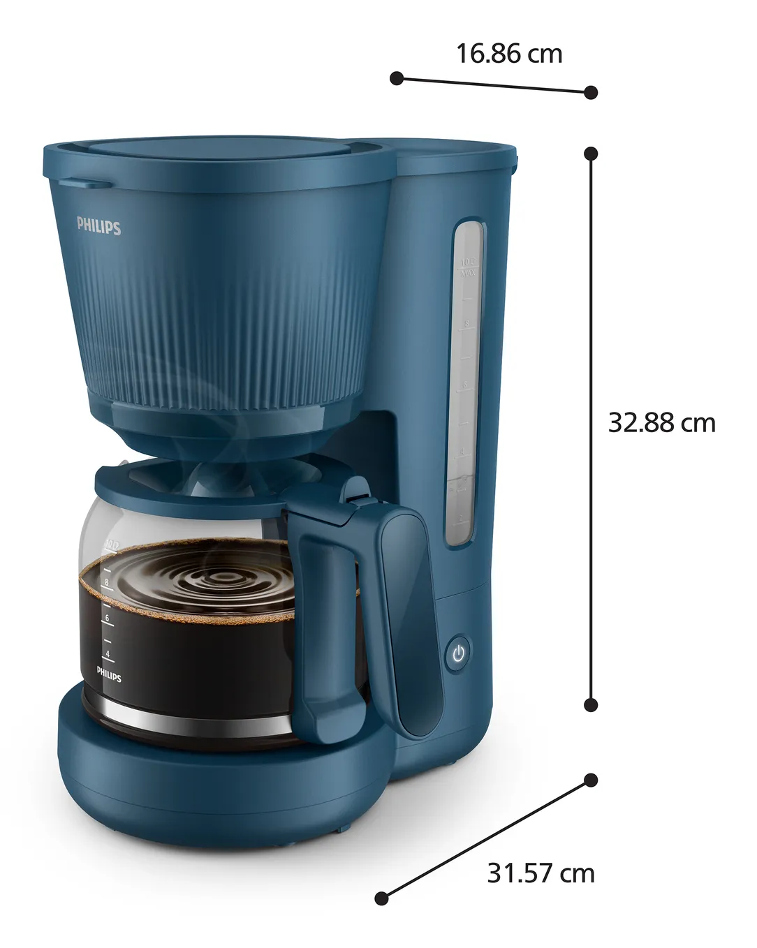Philips 3000 Series - coffee maker, Blue, 1.25l
