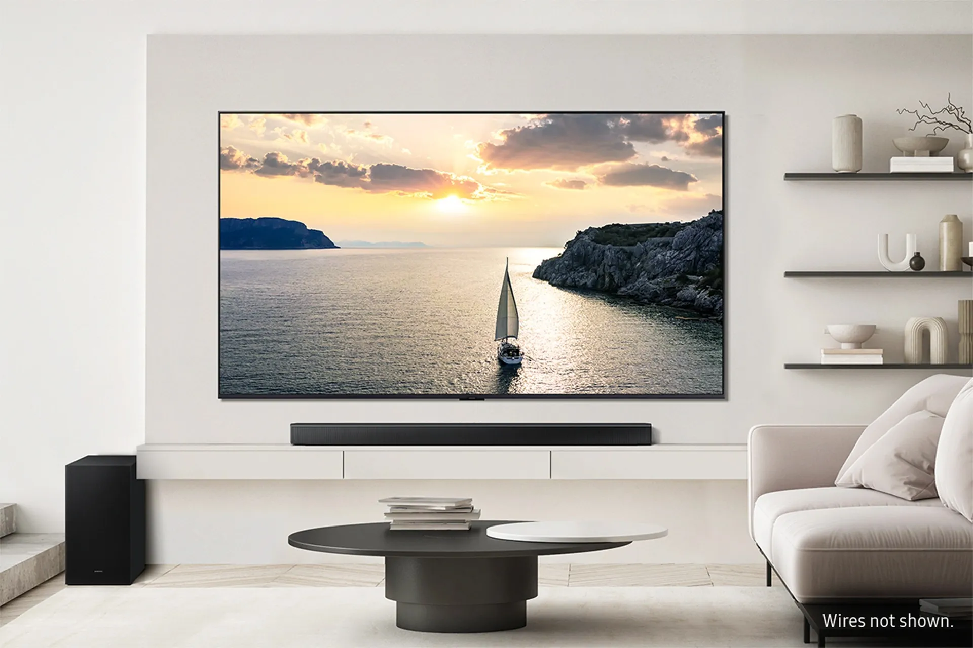 Samsung HW-B750F 5.1 Dolby Audio Soundbar system, with wireless subwoofer, Black