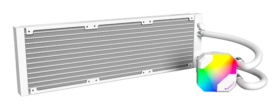 Montech HyperFlow 360mm ARGB -nestej&auml;&auml;hdytin, Black / White