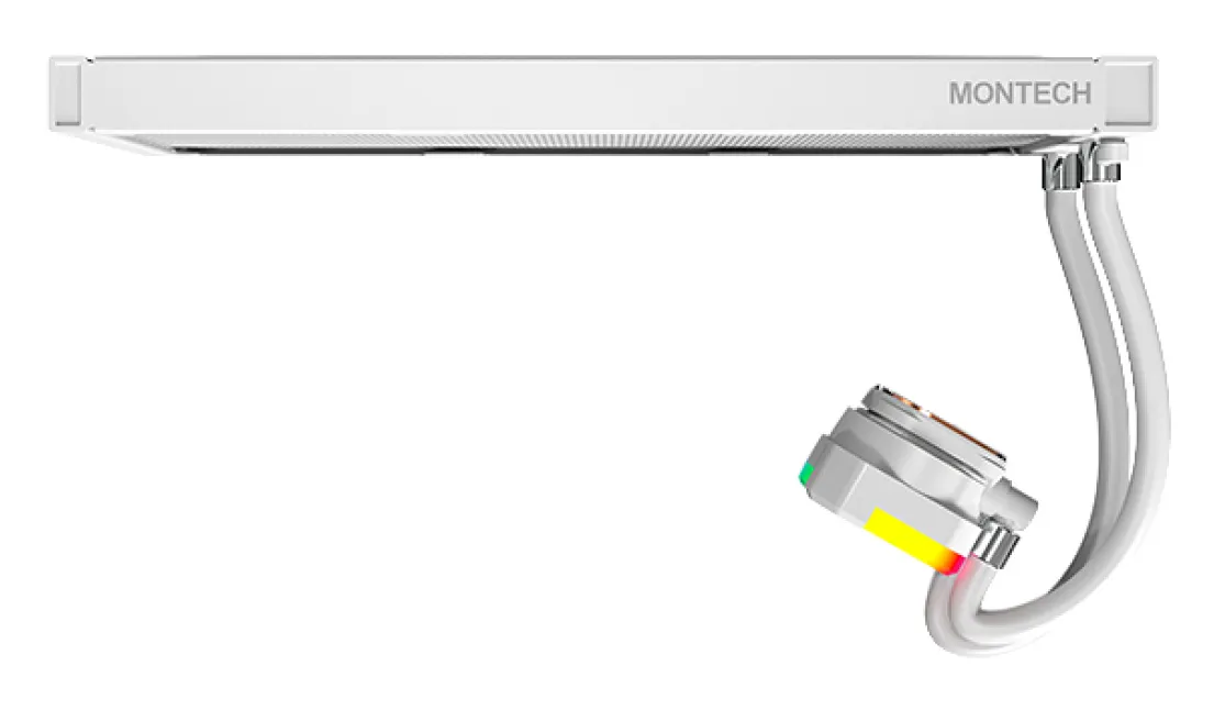 Montech HyperFlow 360mm ARGB -nestej&auml;&auml;hdytin, Black / White