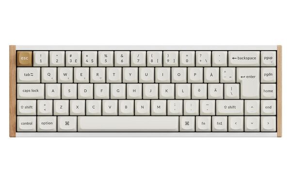 Keychron K6 HE SE 65% -langaton mekaaninen pelin&auml;pp&auml;imist&ouml;, Gateron Double-Rail Magnetic, valkoinen