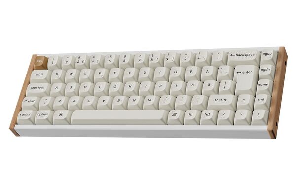 Keychron K6 HE SE 65% -langaton mekaaninen pelin&auml;pp&auml;imist&ouml;, Gateron Double-Rail Magnetic, valkoinen