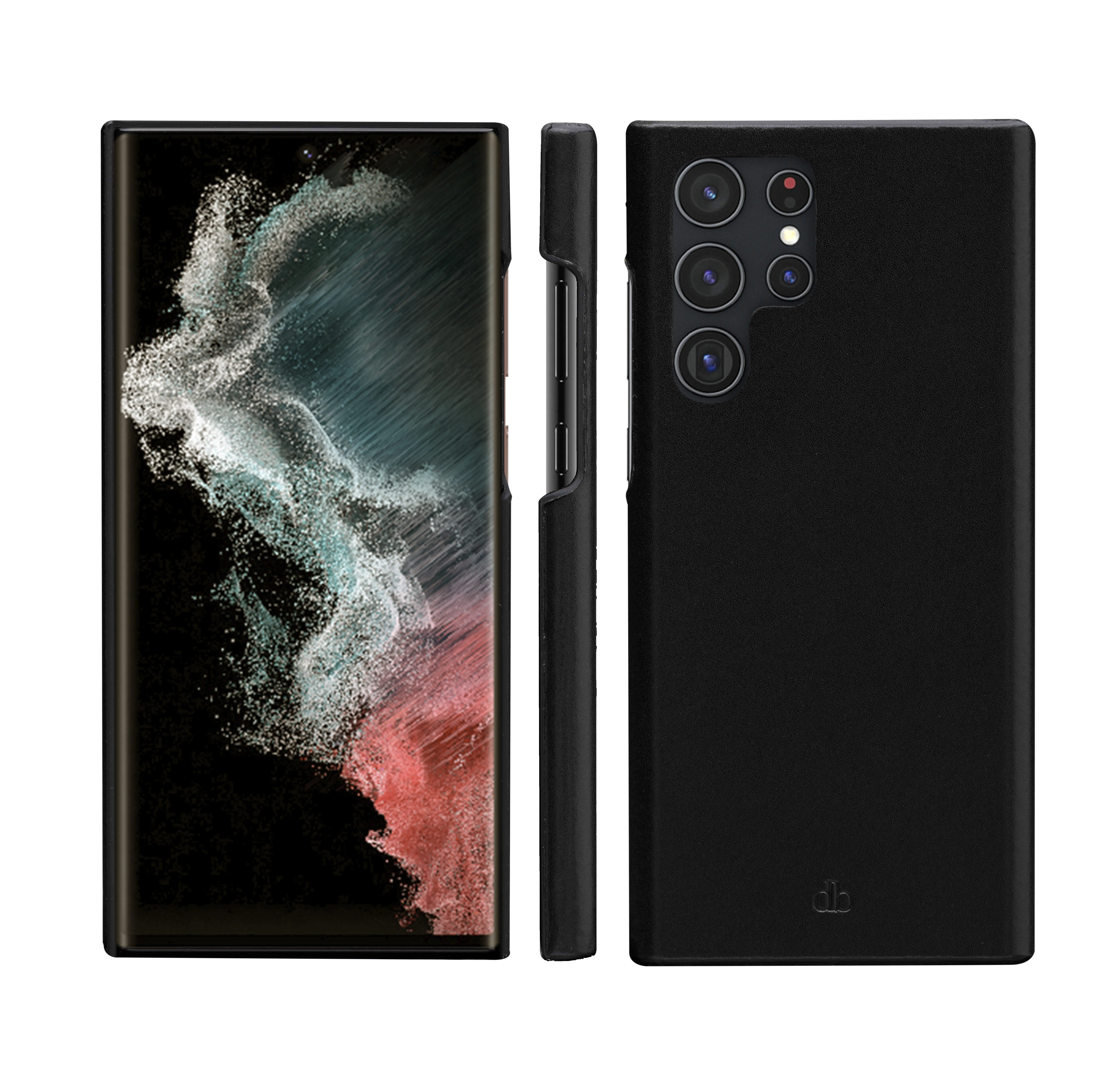 Dbramante1928 Lynge, Galaxy S22 Ultra -lompakkokotelo, Musta