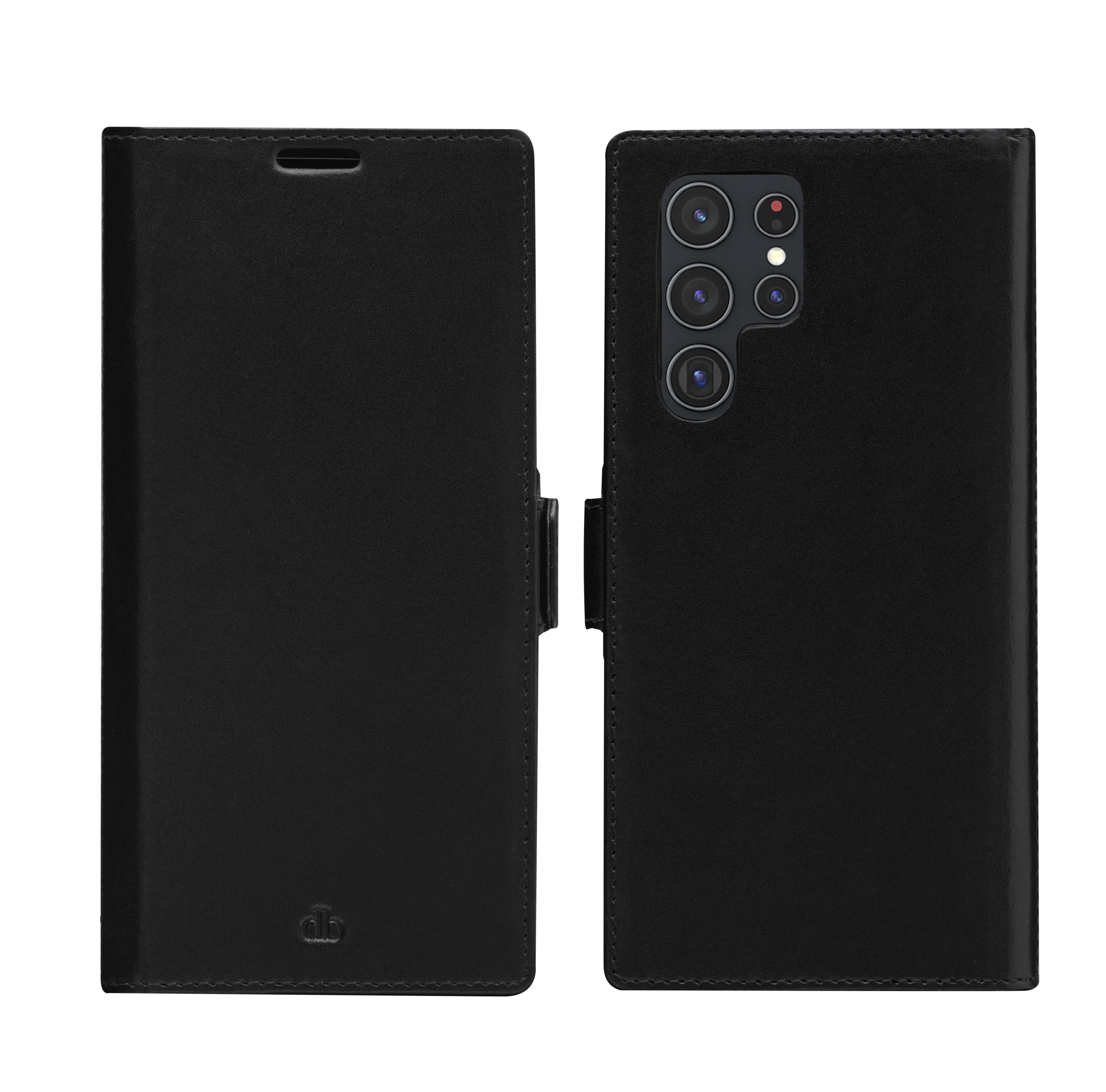 Dbramante1928 Lynge, Galaxy S22 Ultra -lompakkokotelo, Musta