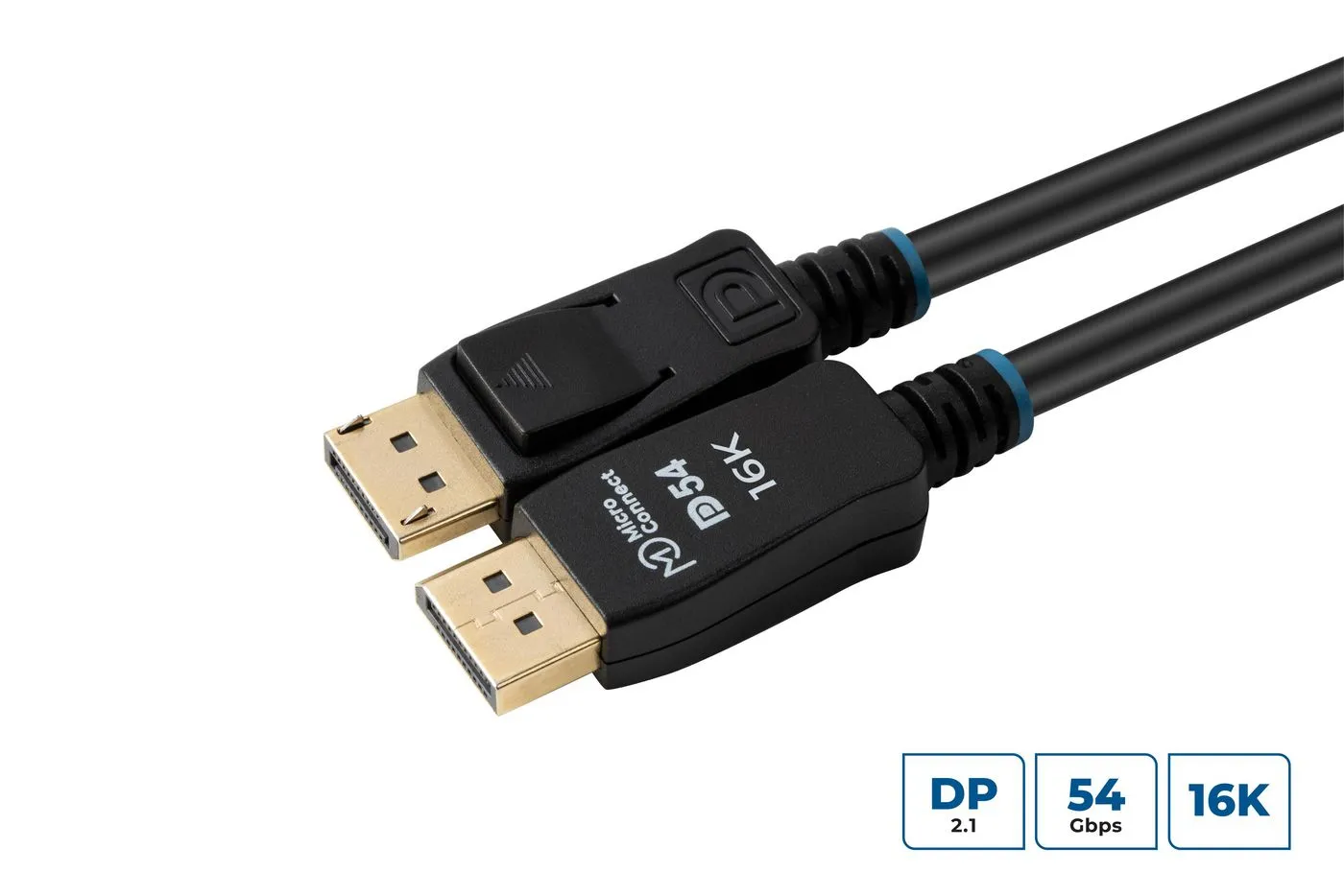 MicroConnect DisplayPort 2.1 cable, 3 m, Black