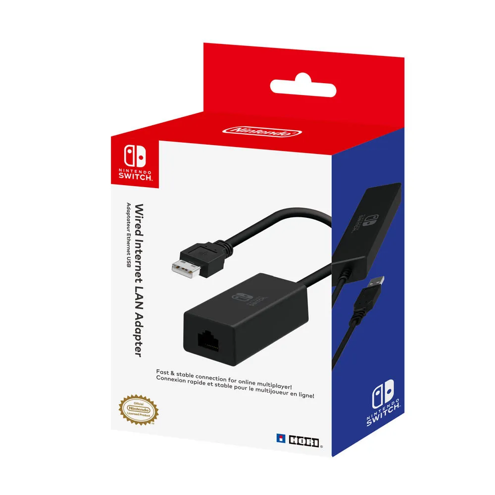 Hori LAN Adapter for Nintendo Switch™ - adapter, Svart