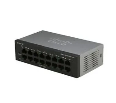 Cisco Small Business SF110D-16HP - Kytkin - hallitsematon - 8 x 10/100 + 8 x 10/100 (PoE) - ty&ouml;p&ouml;yt&auml;, sein&auml;&auml;n asennettava - PoE (64 W)