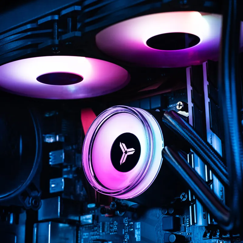 Jonsbo ANGELEYES TW2-360 Pro COLOR, RGB -nestej&auml;&auml;hdytysj&auml;rjestelm&auml;, musta