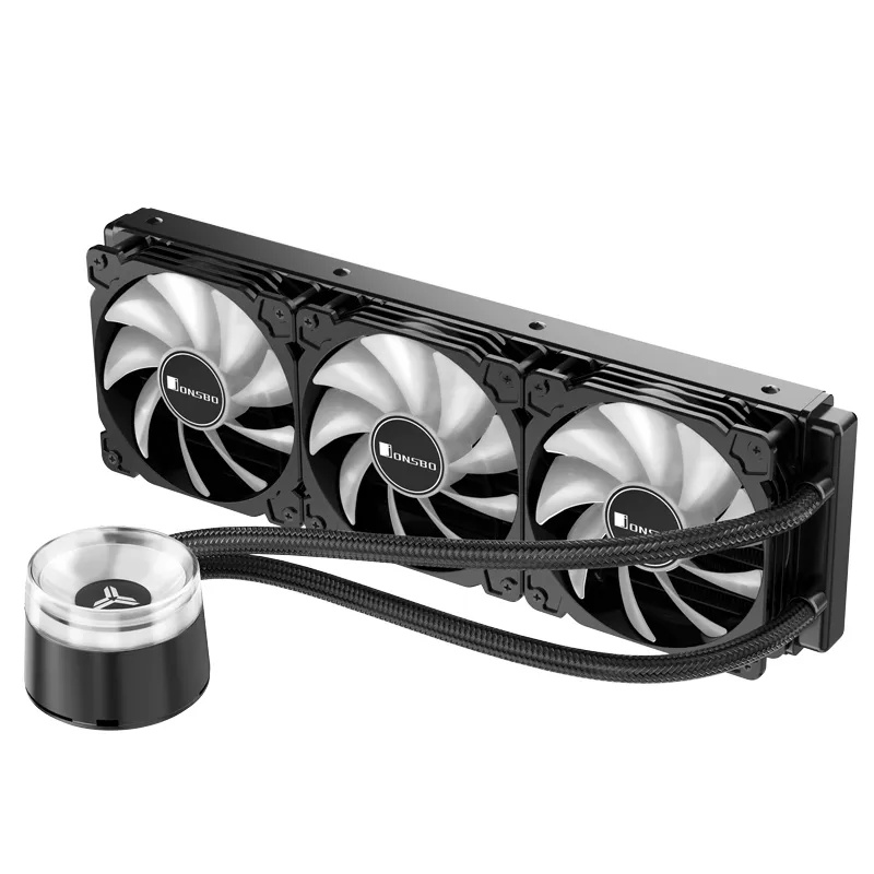 Jonsbo ANGELEYES TW2-360 Pro COLOR, RGB -nestej&auml;&auml;hdytysj&auml;rjestelm&auml;, musta