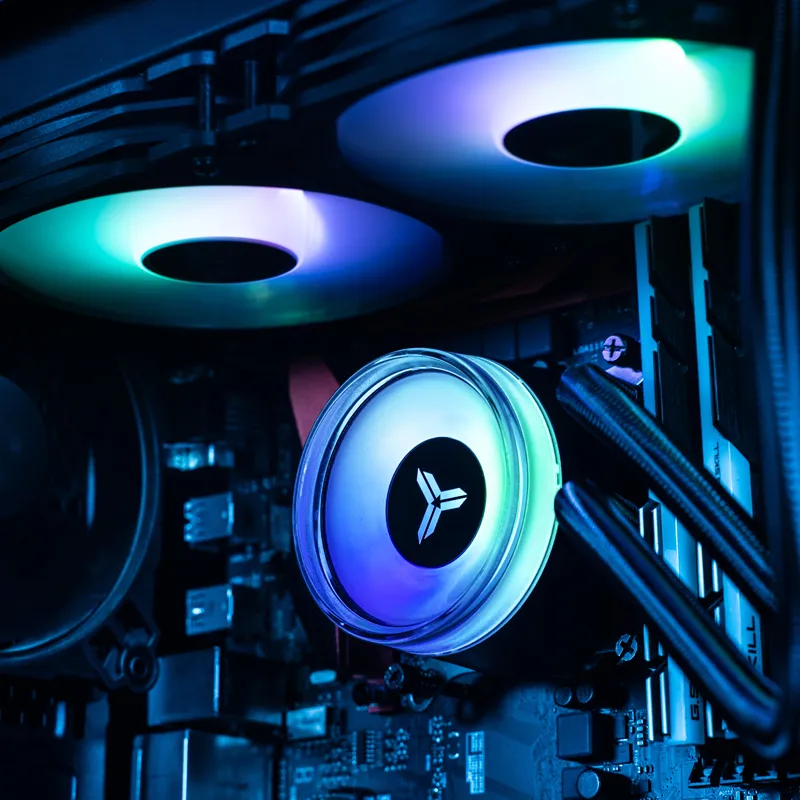 Jonsbo ANGELEYES TW2-360 Pro COLOR, RGB -nestej&auml;&auml;hdytysj&auml;rjestelm&auml;, musta