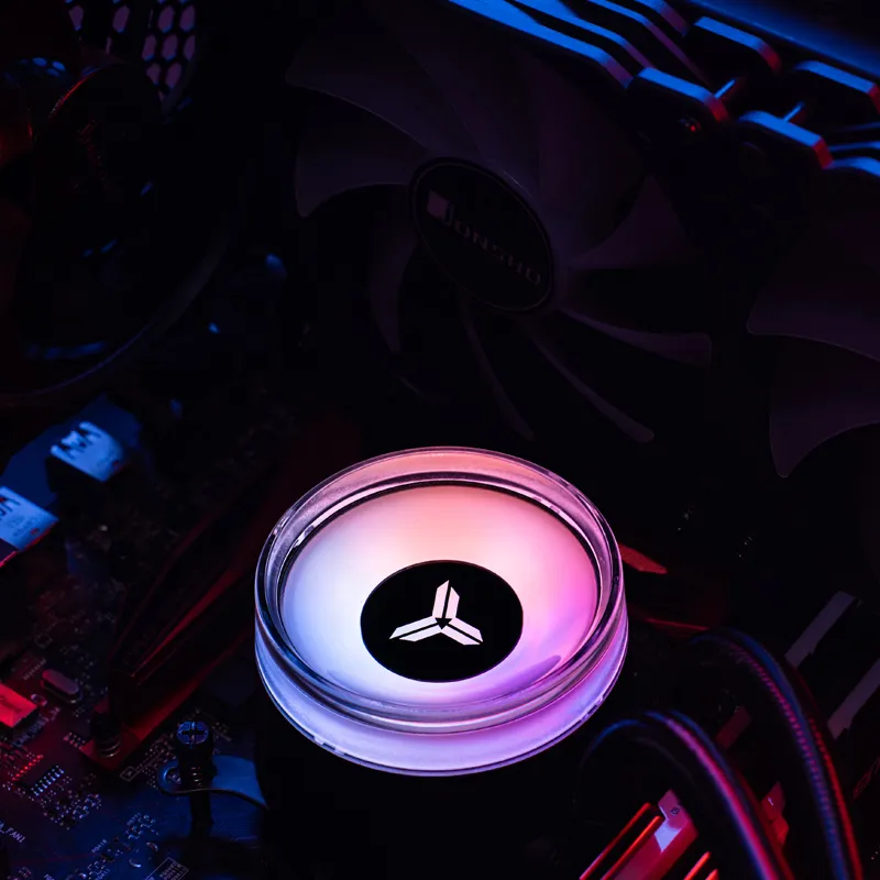 Jonsbo ANGELEYES TW2-360 Pro COLOR, RGB -nestej&auml;&auml;hdytysj&auml;rjestelm&auml;, musta