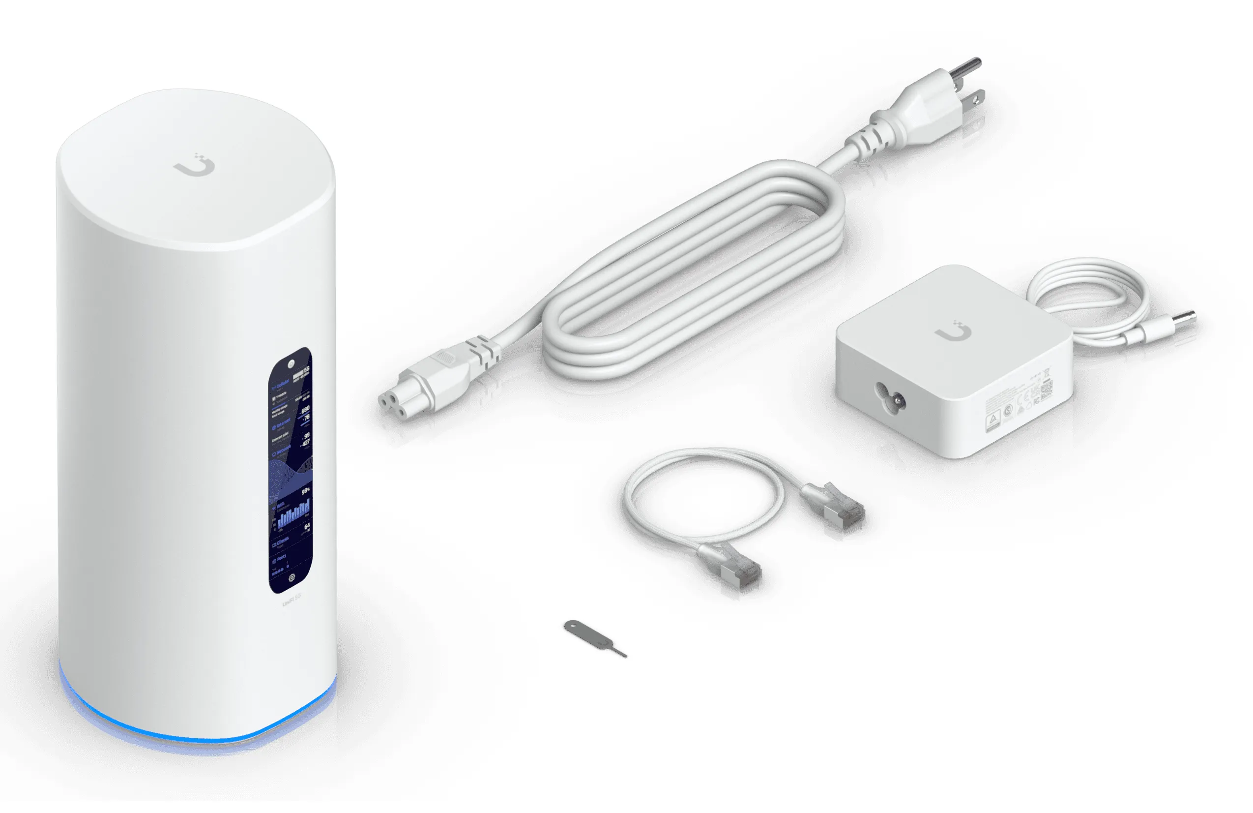 Ubiquiti UniFi Dream Router 5G Max -reititin, Wi-Fi 7, Tri-band, valkoinen