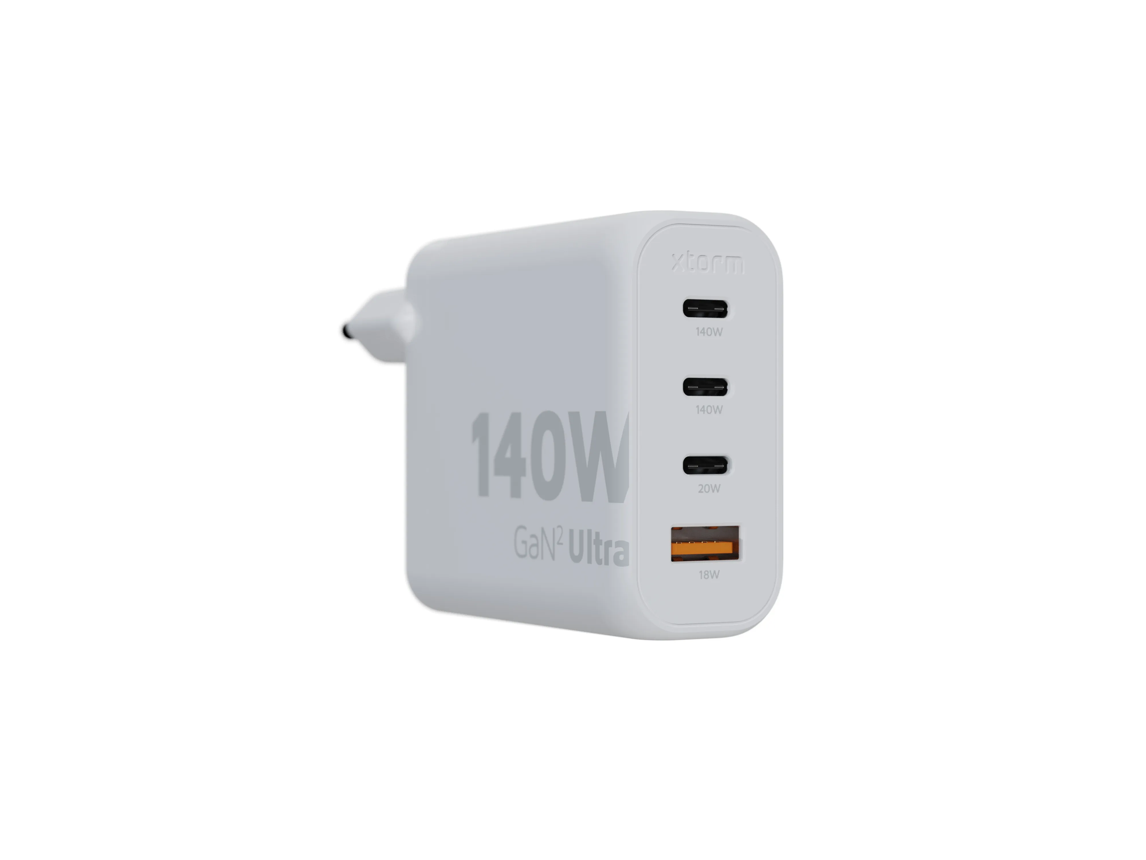 Xtorm 140W GaN2 Ultra Home Charger 3xUSB-C/USB-A - charger, White