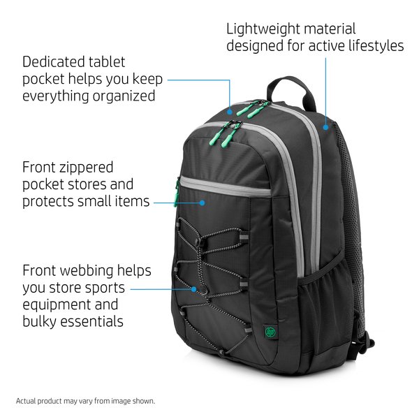15.6 Active Black Backpack