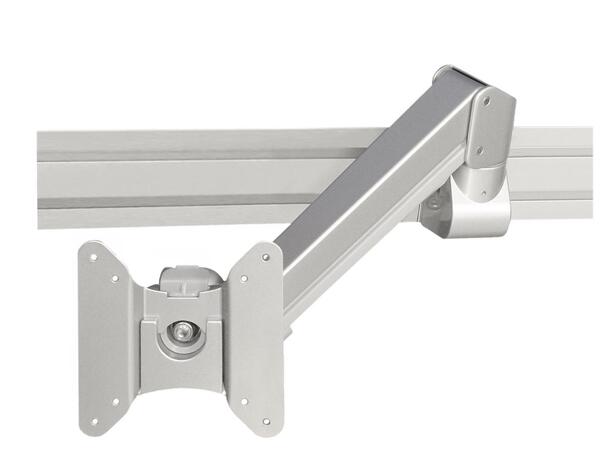 FORMING FUNCTION Elevate 55 Monitor Arm, for 1 monitor, with gas spring, 8kg, rail mounted, VESA 75/100, White