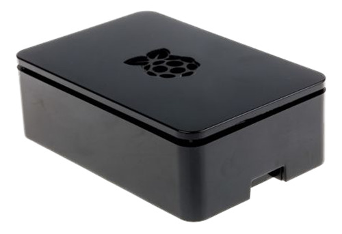 DesignSpark Raspberry Pi-skal, Pi 2/3B/3B+, gummif&ouml;tter, svart