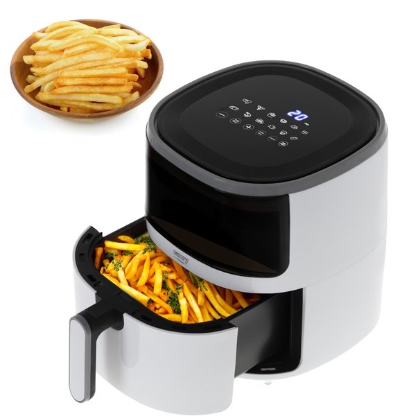 Camry CR 6313, 5L, 2000W, air fryer, Silver