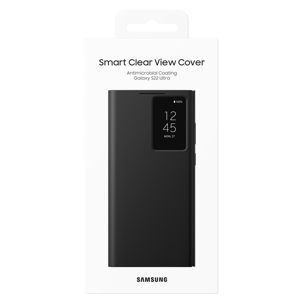 Samsung Galaxy S22 Ultra Smart Clear View - case, Black