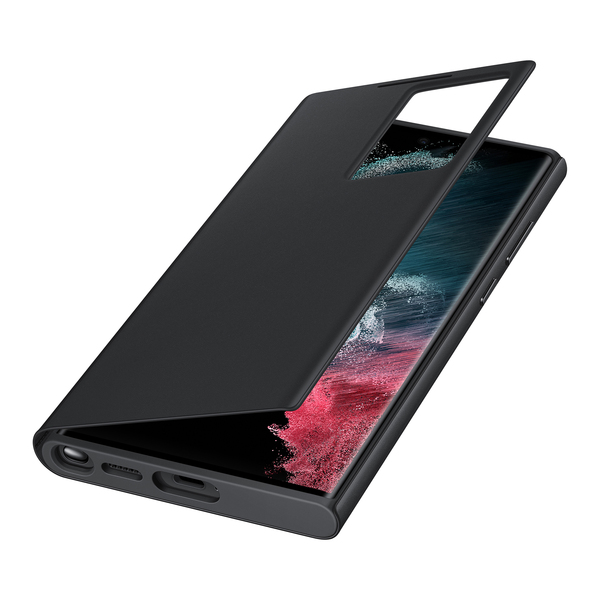 Samsung Galaxy S22 Ultra Smart Clear View - case, Black