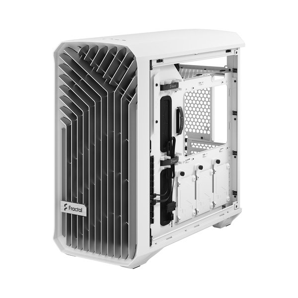 Fractal Design Torrent Compact - Mini-tornikotelo ikkunallinen, White / Clear Tint