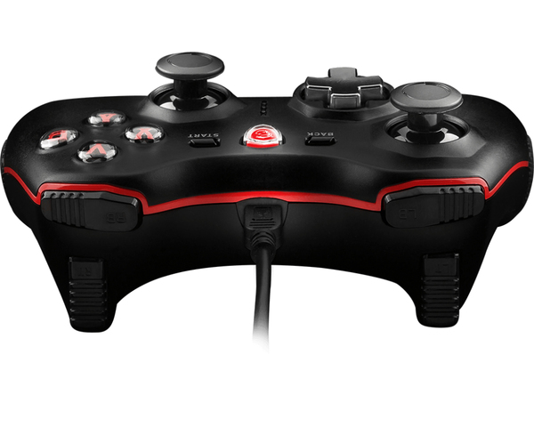 MSI Force GC20 Wired Game Controller with changeable D Pads. USB 2m Cable. Supports PC PS3. Android