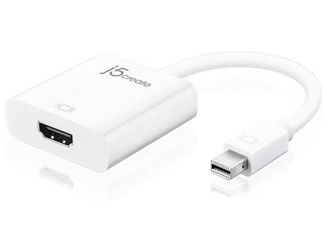 j5 create Mini DisplayPort  ur - HDMI na-kaapeli , 0,1m, valk